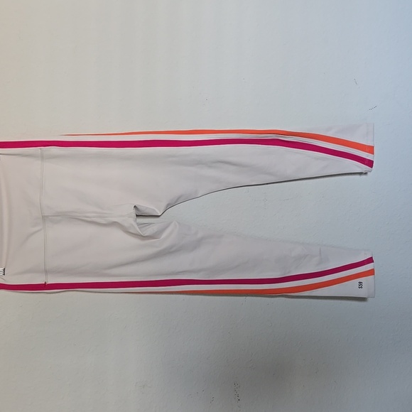 Splits59 Bianca High Waist Recycled Techflex Leggings Cream With Stripes Size L - Picture 6 of 8